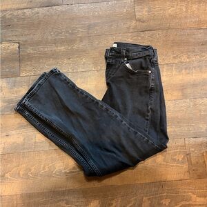 Hollister Men's Black Straight/Baggy Jeans